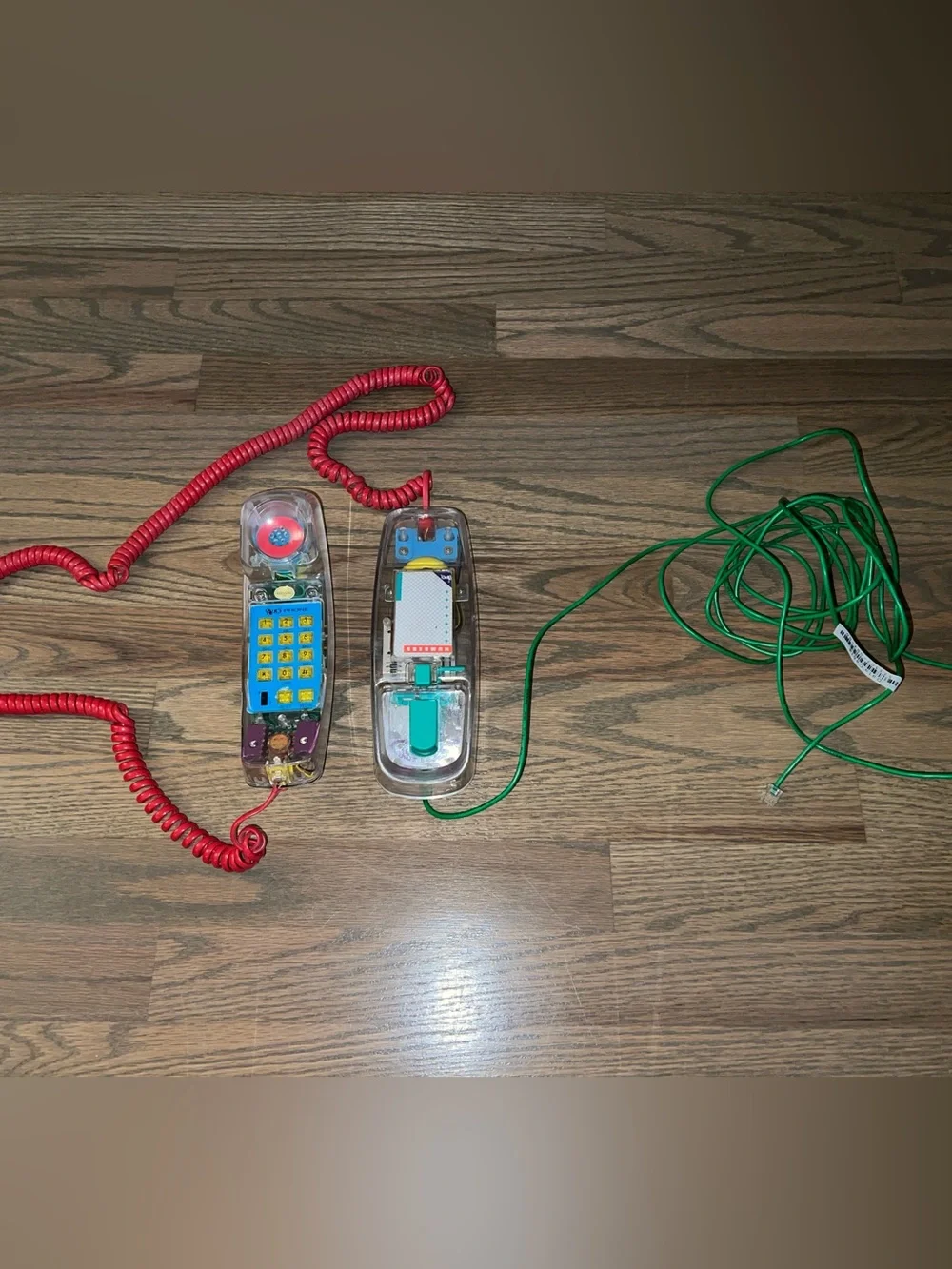Vintage Metrolight Fun Phone Transparent Landline Telephone 90's Untested